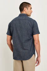FAIRFAX S/S SHIRT, NAVY ETCH