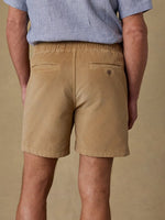 CORDUROY SHORT, DARK SAND