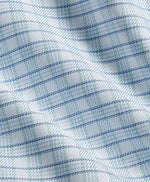 WHITE AND PISTACHIO DOBBY CHECK DRESS SHIRT - TRIM