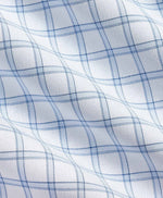 WHITE AND SKY CHECK DRESS SHIRT - TRIM FIT
