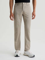 AIRLUXE EVERETT SLIM STRAIGHT FIT FIVE POCKET, DRY DUST