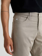 AIRLUXE EVERETT SLIM STRAIGHT FIT FIVE POCKET, DRY DUST