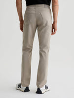 AIRLUXE EVERETT SLIM STRAIGHT FIT FIVE POCKET, DRY DUST