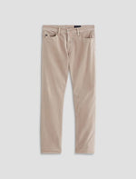SUEDED SATEEN, EVERETT SLIM STRAIGHT FIT FIVE POCKET, DESERT MAUVE
