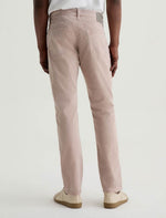 SUEDED SATEEN, EVERETT SLIM STRAIGHT FIT FIVE POCKET, DESERT MAUVE