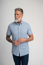 S/S TECH PIQUE, BLUE