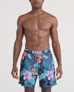 OH BUOY SWIMTRUNK JUNGLE 7" W/LINER- INDIGO