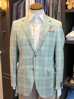 SOFT MINT PLAID SPORT COAT