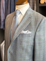 AIR BLUE PLAID SPORT COAT, THE LABEL