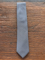 100% SILK NAVY MICRO NEATS WOVEN TIE, THE LABEL