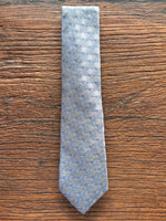 100% SILK GREY WOVEN NEATS TIE, THE LABEL