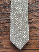 100% SILK DUSTY SAGE NEATS TIE, THE LABEL