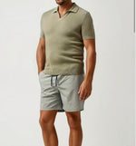 HORIZONTAL STRIPED SWIM TRUNK, OLIVE