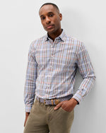 POTOMAC PLAID BUTTON DOWN- BLUESTONE