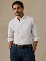 LAUNDERED OXFORD SHIRT- PURE WHITE