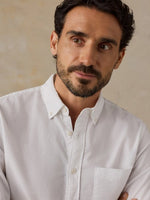 LAUNDERED OXFORD SHIRT- PURE WHITE