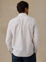 LAUNDERED OXFORD SHIRT- PURE WHITE