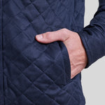 THE PIKE QUILTED SHIRT JACKET- NAVY