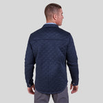 THE PIKE QUILTED SHIRT JACKET- NAVY