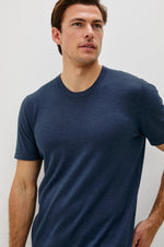 MASON COTTON CASHMERE T-SHIRT- HEATHER BLUE