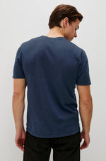 MASON COTTON CASHMERE T-SHIRT- HEATHER BLUE