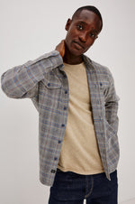 WARREN OVERSHIRT- OAT MERIDIAN CHENILLE
