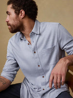 COASTLINE KNIT SHIRT, OCEANSIDE BLUE