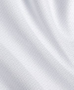 WHITE DOBBY SOLID DRESS SHIRT- TRIM
