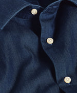 DENIM TWILL SOLID DRESS SHIRT- TRIM