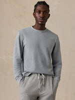 L/S RECYCLED TERRY TEE - LAKESHORE GREY