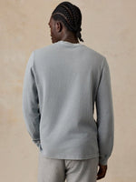 L/S RECYCLED TERRY TEE - LAKESHORE GREY