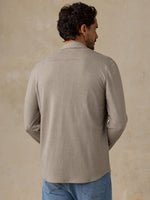 LEGEND SWEATER SHIRT - TAUPE BROWN PINCHECK