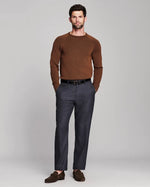 BISHOP RIB CREW- BROWN