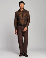 ARCHIVE PEACOCK CYPRESS SHIRT- BROWN MULTI