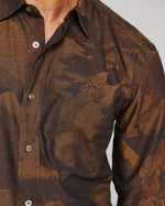 ARCHIVE PEACOCK CYPRESS SHIRT- BROWN MULTI