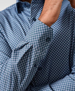 HUNTER AND MULTI GEO KNIT SPORT SHIRT