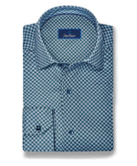 HUNTER AND MULTI GEO KNIT SPORT SHIRT