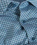 HUNTER AND MULTI GEO KNIT SPORT SHIRT