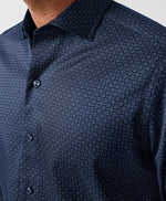 NAVY NEAT SPORT SHIRT