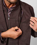 JEREMY HYBRID SOFT COAT - BURGUNDY
