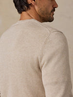 LONG SLEEVE SWEATER TEE - SAND