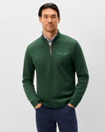 FLAME STITCH ZIP- EVERGREEN