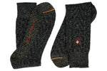 CHEVRON ALPACA YARN SOCKS- FOREST