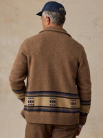 BLANKET STRIPE ZIP SWEATER - DESERT BLOOM