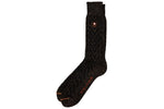 CHEVRON ALPACA YARN SOCKS- WALNUT