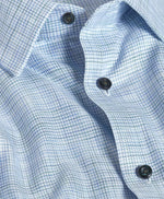 BLUE & GREEN TWILL CHECK DRESS SHIRT - REGULAR FIT