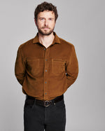MOLESKIN COCHRAN SHIRT- TOBACCO