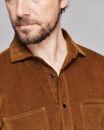 MOLESKIN COCHRAN SHIRT- TOBACCO