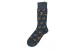 ELK PERUVIAN COTTON SOCKS- GRAPHITE