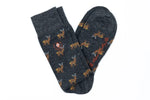 ELK PERUVIAN COTTON SOCKS- GRAPHITE